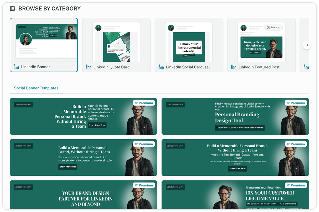 LinkedIn banner maker