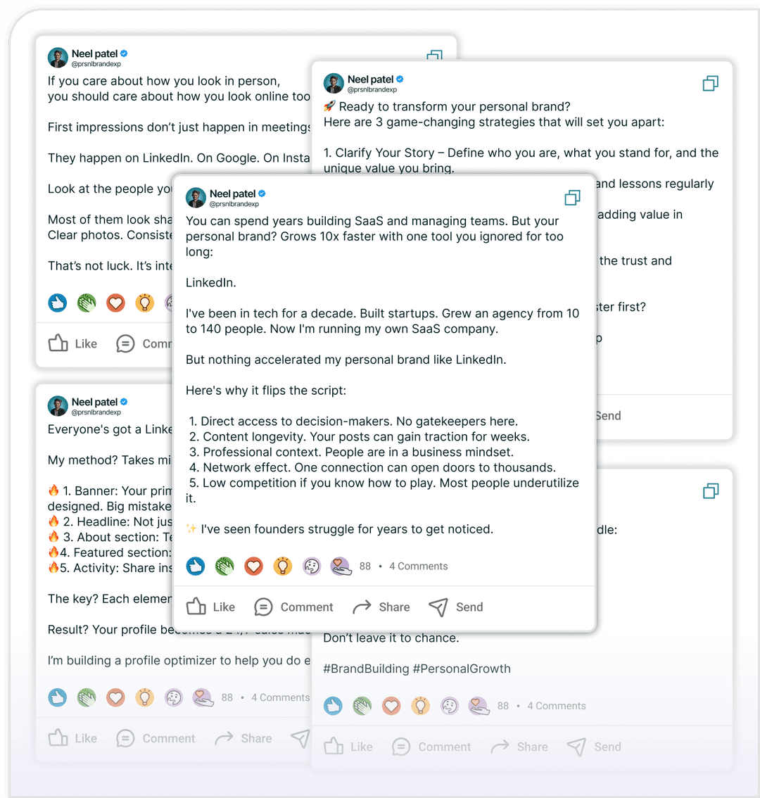 Create weeks of LinkedIn Posts in minutes